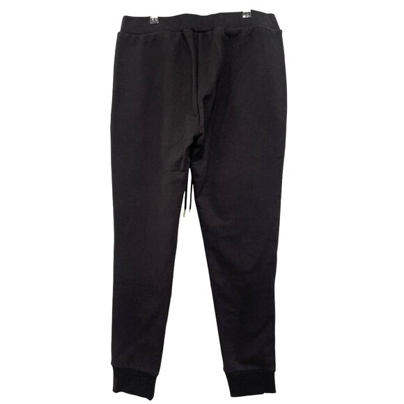 New Versace Jeans Couture Black Joggers Gold Logo Pull On Drawstring Size 8 - Picture 8 of 12